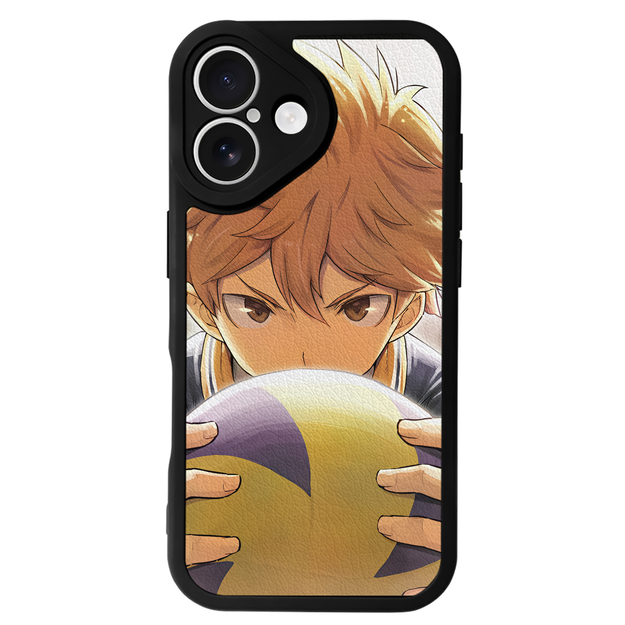（画像用） ハイキュー!! Haikyu!! 【iPhone 16シリーズ対応】シリコンスマホケース（レザー調） 材質：シリコン